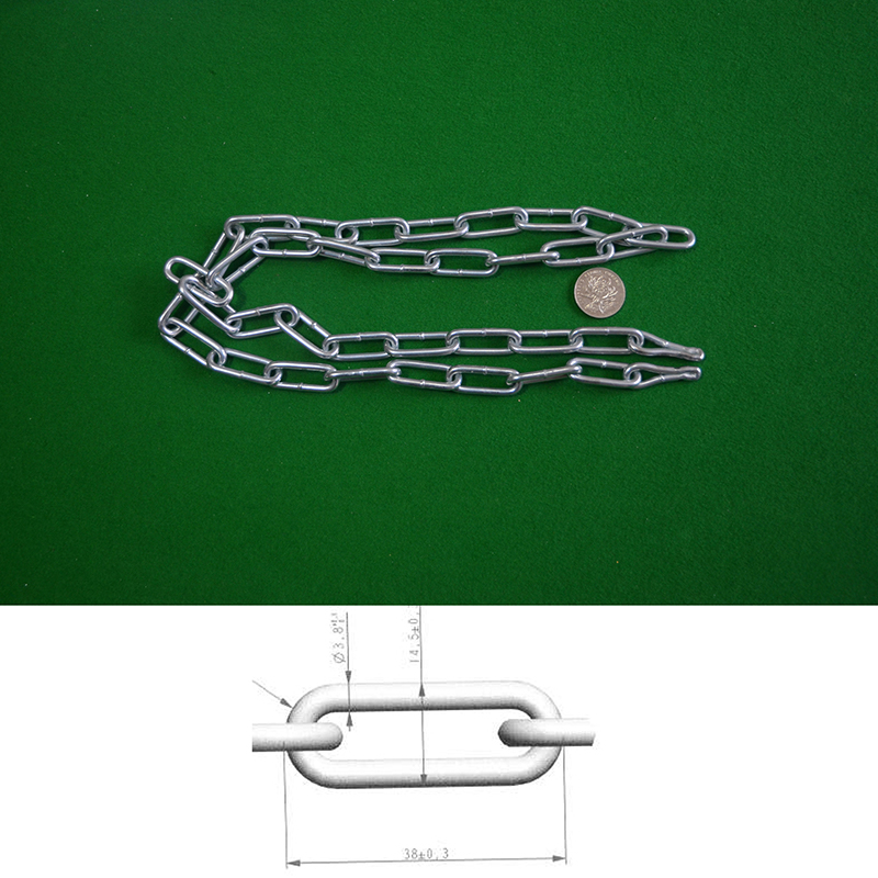 3.8mm 원형 합금강 체인(친환경 아연도금)